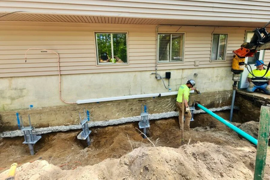 Helical Pier Installation in Lebanon, TN